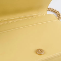 Chanel Boy Wallet on Chain WOC Yellow