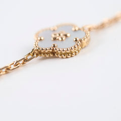 Van Cleef & Arpels Lucky Spring 5 Motif Bracelet Rose Gold