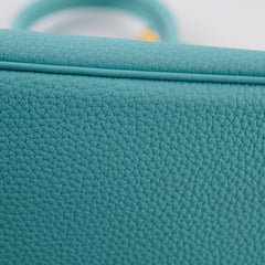 Hermes Birkin 30 Togo Blue Atoll - T stamp