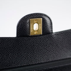 Chanel Small Classic Flap Caviar Black (Microchipped)