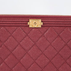 Chanel Medium O Case Caviar Burgundy
