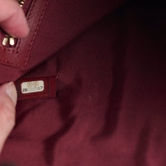 Chanel Medium O Case Caviar Burgundy