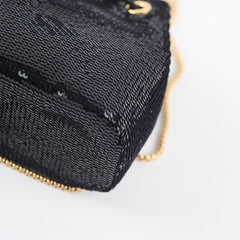 Prada Micro Bucket Bag Sequins Black