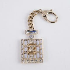 Chanel Crystal Perfume Keychain Costume Jewellery