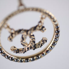 Chanel CC Hoop Crystal Necklace Costume Jewellery