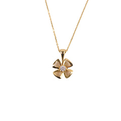 Bvlgari Fiorever Yellow Gold Necklace with Diamond