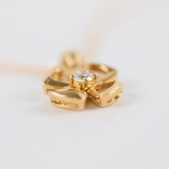 Bvlgari Fiorever Yellow Gold Necklace with Diamond