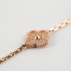 Van Cleef & Arpels Vintage 5 Motifs Bracelet Rose Gold 2024