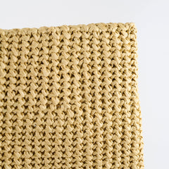 Prada Large Raffia Tote Beige