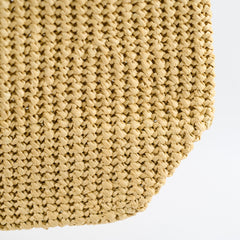 Prada Large Raffia Tote Beige