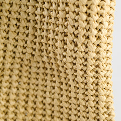 Prada Large Raffia Tote Beige