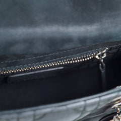 Dior Mini Lady Dior Black Shimmer SHW