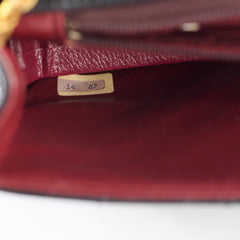 Chanel Vintage Lambskin Matelasse Flap Bag Black