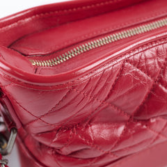 Chanel Small Gabrielle Bag Red Logo Strap