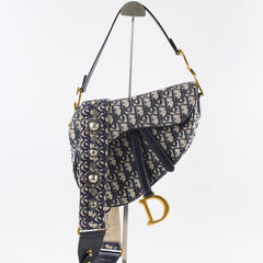 Dior Saddle Bag Medium Oblique with Guitar Strap
