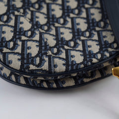 Dior Saddle Bag Medium Oblique with Guitar Strap