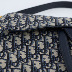 Dior Saddle Bag Medium Oblique with Guitar Strap