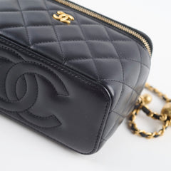Chanel Pearl Crush Vanity Black Lambskin
