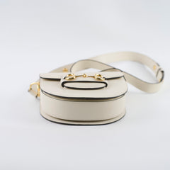 Gucci Horsebit 1955 Mini Shoulder Bag Ivory