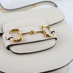 Gucci Horsebit 1955 Mini Shoulder Bag Ivory