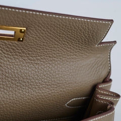 Hermes Kelly 28 Etoupe GHW W Stamp