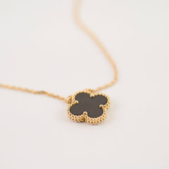 Van Cleef & Arpels Vintage Alhambra Necklace Onyx
