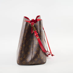 Louis Vuitton Neo Noe MM Monogram Red Microchip