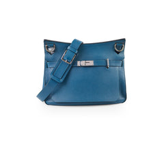 Hermes Jypsiere 34 Clemence Blue Thalassa - Square P Stamp