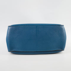 Hermes Jypsiere 34 Clemence Blue Thalassa - Square P Stamp