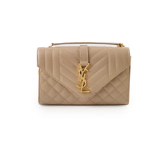 Saint Laurent Small Envelope Bag Beige