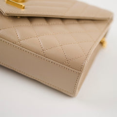 Saint Laurent Small Envelope Bag Beige
