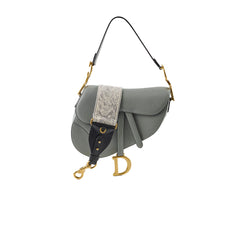 Christian Dior Medium Saddle Grey