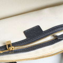 Louis Vuitton Mini Lin Monogram Horizontal Alma Navy
