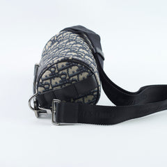 Dior Mini Roller Messenger Canvas Navy shoulder