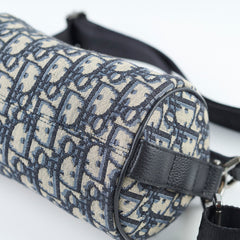 Dior Mini Roller Messenger Canvas Navy shoulder