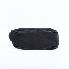 Celine Boogie Satchel Macadam Black Suede