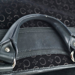 Celine Boogie Satchel Macadam Black Suede