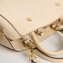 Louis Vuitton Montaigne BB Monogram Empreinte Leather Creme