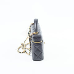 Chanel Top Handle Vanity Bag Black Caviar GHW