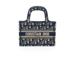 Christian Dior Mini Book Tote Oblique Navy