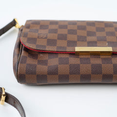 Louis Vuitton Favourite MM Damier Ebene Coated Canvas Brown