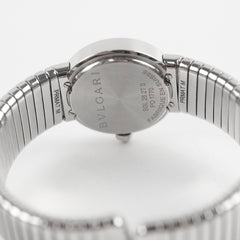 Bvlgari 26mm Tubogas Stainless Steel Quartz Watch with Black Dial