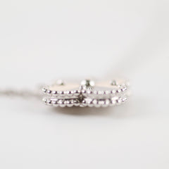 Van Cleef & Arpels Vintage Alhambra White Gold Guilloche