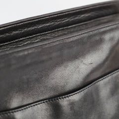 Chanel Vintage CC Logo Lambskin Chain Tote Black