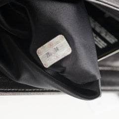 Chanel Vintage CC Logo Lambskin Chain Tote Black