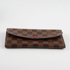 Louis Vuitton Emilie Damier Ebene Long Wallet