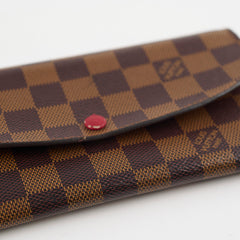 Louis Vuitton Emilie Damier Ebene Long Wallet