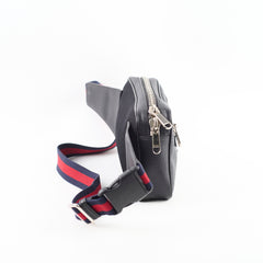 Gucci Monogram Side Waist Bag Black