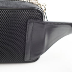 Gucci Monogram Side Waist Bag Black