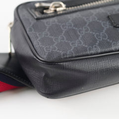 Gucci Monogram Side Waist Bag Black